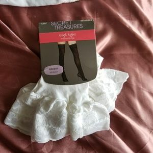 White Thigh High Stockings